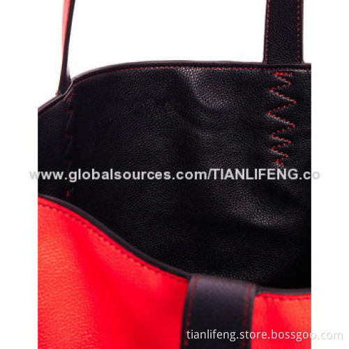 Lady's Elegant Sweet Reversible Shopper Handbag